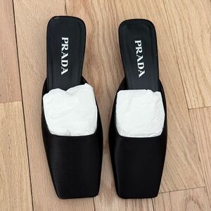 Prada Women's Sleek Black Mules